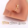 Wind Zircon Nose Stud Niche Design Sense Non-Punching Butterfly Nose Decoration Personality Trendy Non-Perforated Nose Clip