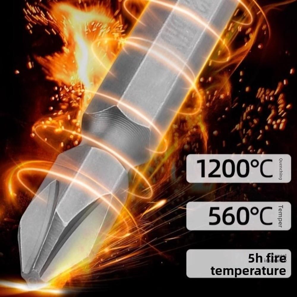 10pcs Ultra-hard Magnetic Phillips Head Screwdriver Electric Drill Tungsten Carbide Bit Set