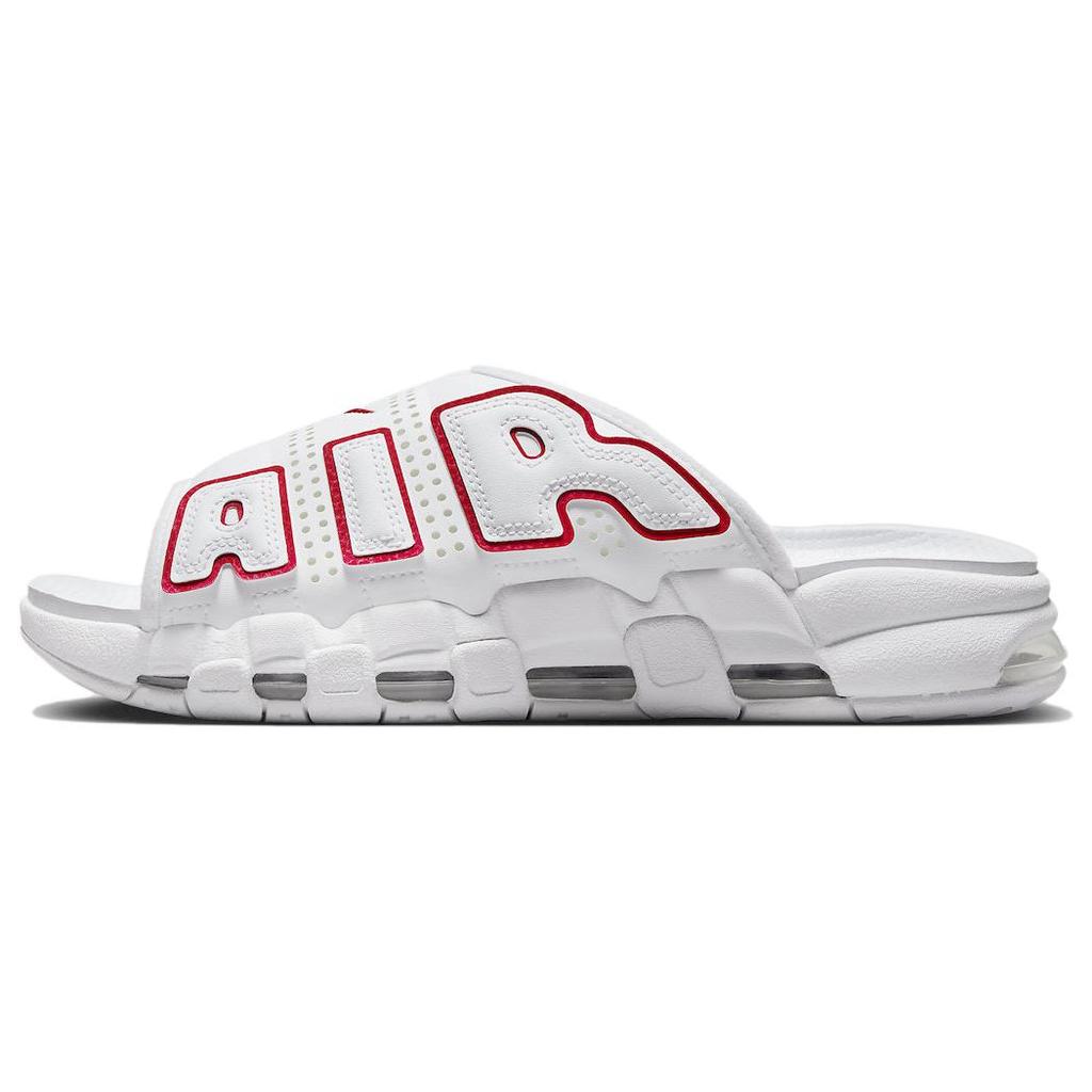 New Nike Air More Uptempo Slide 'White Red' FD9884-100