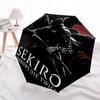 1pc Sekiro Shadows Automatic Umbrella   8 Rib Portable Folding Black Iron Frame for Outdoor, Beach, Travel, Beach Umbrella 214