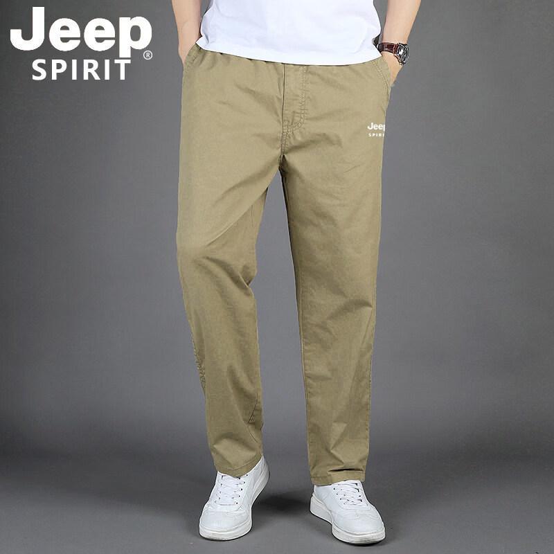 JEEP SPIRIT Men s Loose Straight-Leg Breathable Casual Cargo Pants 3XL