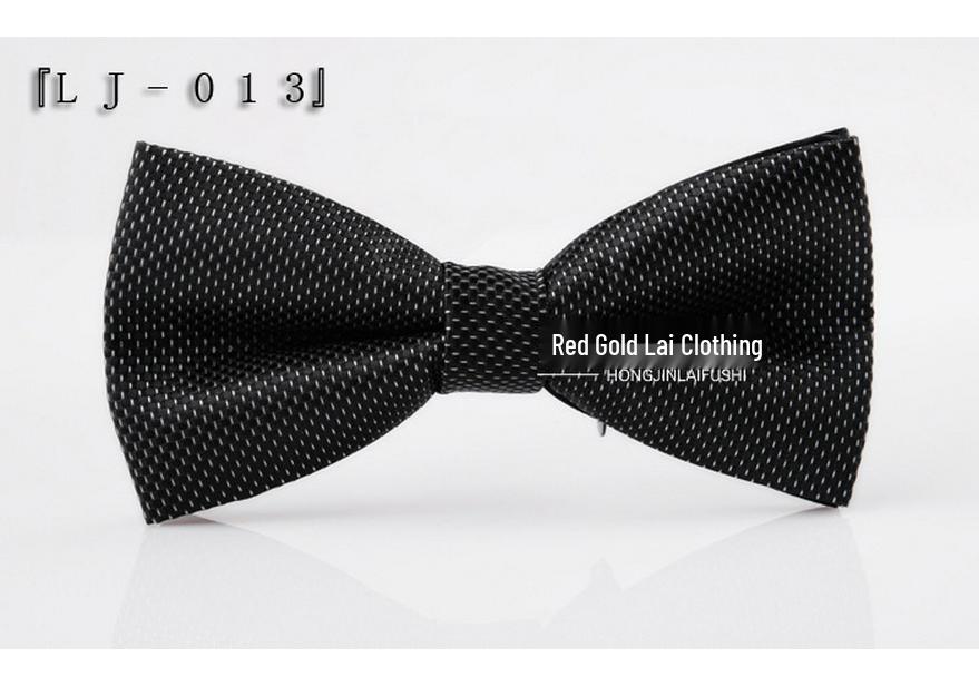 Korean Style Double Layer Polyester Bow Tie for Men & Women – Ideal for Weddings & Formal Events