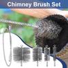 Brosse de Nettoyage de Cheminée Acier Inoxydable Brosse Flexible pour Tuyau de Poêle à Bois Déboucheur de Blocage Outil Complet Ignifuge pour Sèche-linge