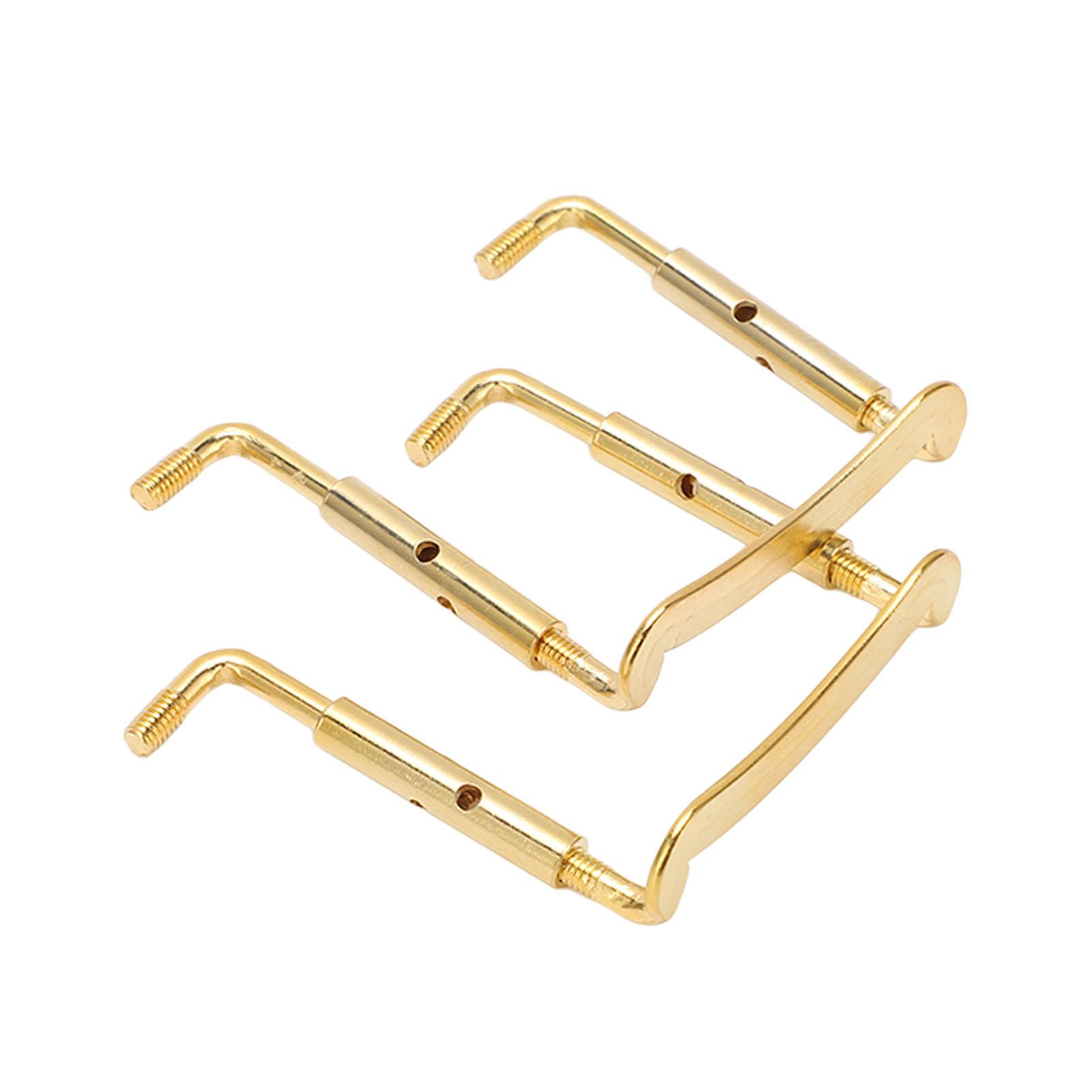 

2 ШТ. 4 4 Винты подбородника скрипки Металлическая клипса для подбородника Фурнитура Детали струнного инструмента