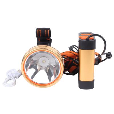 Faro Luminoso Impermeabile Angolo Regolabile Leggero Multifunzionale Lampada Frontale LED per la Pesca