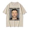 Funny Justin Timberlake Mugshot T Shirt Im in Love with A Criminal Meme T Shirts Unisexs Fashion Casual Cotton Tshirt Streetwear