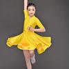 Girls Professional Latin Dancing Dress Kids Ballroom Salsa Dance Wear Clothing Children's Competitions Latin Stage Wear Clothes