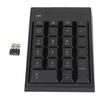 Number Pad 2.4GHz Wireless 22 Keys Delay Free Portable Black USB Numeric Keypad for Laptop