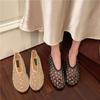 Modische vielseitige Damenschuhe Frühling 2026 Neue runde Zehenpartie flache Schuhe einfache atmungsaktive Damensandalen rutschfeste Damen-Ballerinas