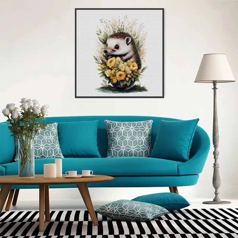 Noutate 5D DIY Pictură cu Diamante Cerc Complet "Arici și Carte" Broderie Cusătură în Cruce Decor Acasă Cadou