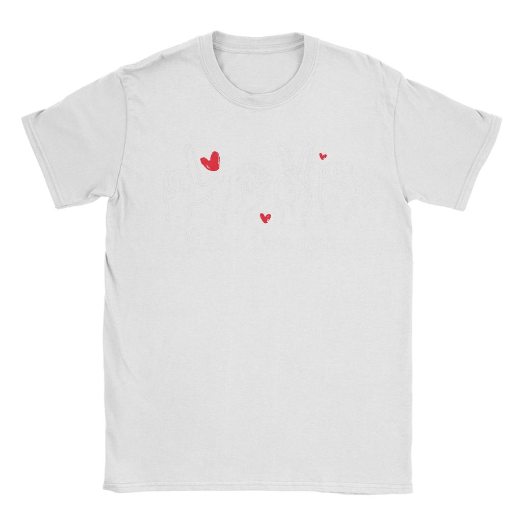 PS I Love You Day Valentines Day Purple ASL Love Hand Sign T Shirt Unisex Pure Cotton Crazy TShirt Clothing Plus Size