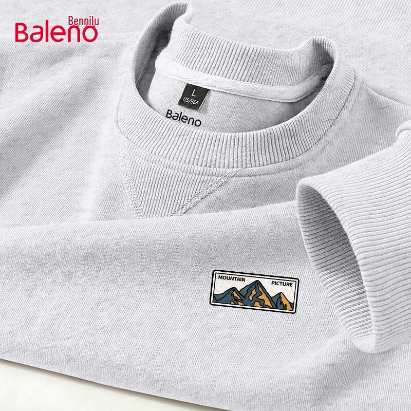 Baleno Men s Triangular Logo Heavyweight Crew Neck Sweatshirt 4XL