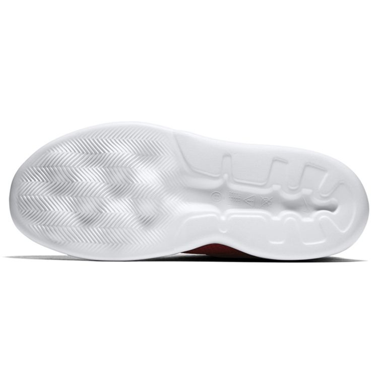 Nike Kwazi Fabric Velcro Shock Absorbing Non-Slip Durable Lightweight Mid-Top Retro Basketball Shoes Men Sneaker White Red 844839-602