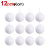 4/6/8cm White Christmas Balls Ornaments Xmas Tree Hanging Pendant Round Foam Snowball New Year Wedding Party Home Decoration