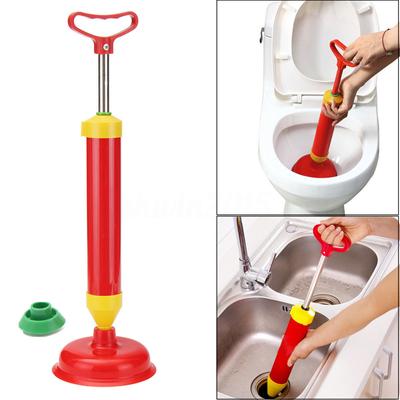 Leistungsstarker Abflussreiniger für verstopfte Toilettenspülbecken, Multi-Abflussreiniger, Pömpel mit 2 Saugnäpfen 