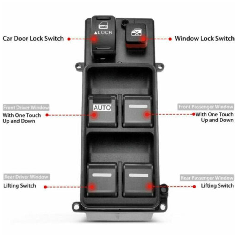 Car Electric Window Switch Elevator Regulator Button for 35750-SDA-H12 2003-2008