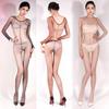 Open Crotch Smooth Silky Bodysuits Oil Shiny Full Body Stockings Erotic Lingerie See Through Nightwear Women Pole Dance Wear