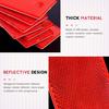 Swpeet 20Pcs Universal Red Plastic Rectangular Stick-On Car Reflector Sticker, Door Reflectors Interior Red Compatible Warning Plate Adhesive