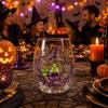 Pumpkin Tentacle Halloween Glass Skull Ghost Drinking Wine Cup Gothic Halloween Art Cup  Cocktail