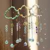 Handmade Suncatcher Chandelier Hanging Rainbow Catcher Wind Chimes Pendant  Bedroom Balcony Patio