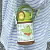 1pc Cartoon Insulated Water Bottle 500ml Dual Drink Thermos with Sleeve Carry Handle Portable Sports Thermal Cup 1