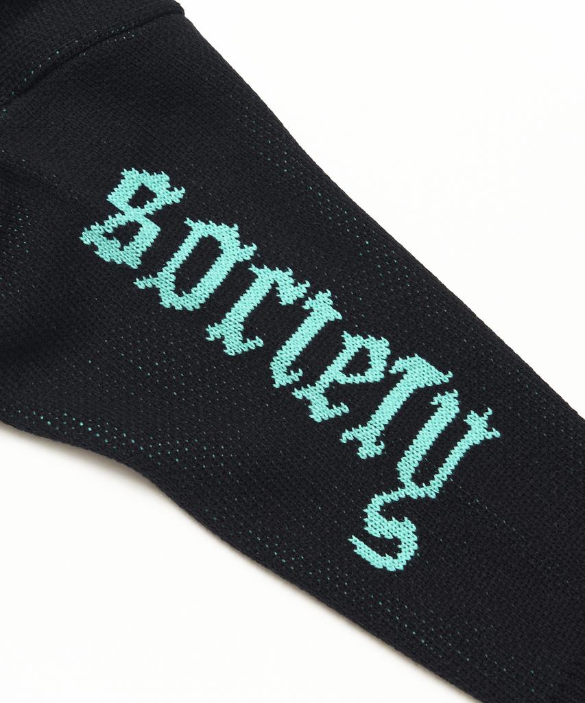 Stigma Old Letter Oversized Cardigan Black