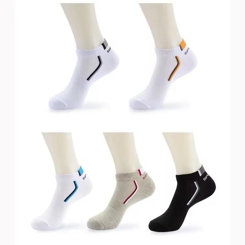 10 Pair High Quality Men Ankle Socks Breathable Cotton Sports Socks Mesh Casual Athletic Summer Thin Cut Short Sokken Size 38-48