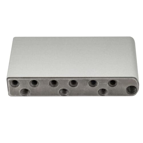 Musiclily Ultra Steel 40mm Tremolo Block with 10.5mm String Pitch, Two-Point Support, for Squier Standard Series Electric Guitar Bridges Made In China