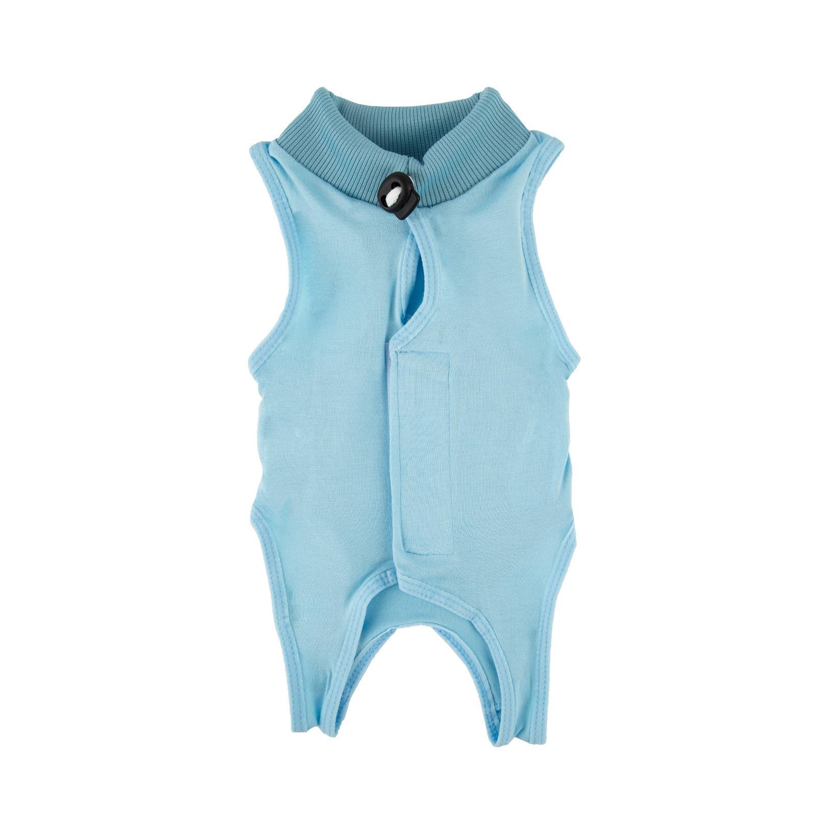 

Cat Recovery Suit for Abdominal Wounds or Skin Diseases, Cat Onesie for Cats After Surgery Female Kitten Recovery Suit S синий