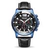 Men'S Watch Multifunctional Timing Waterproof Steel Belt Business Quartz Watch Men'S 2068G