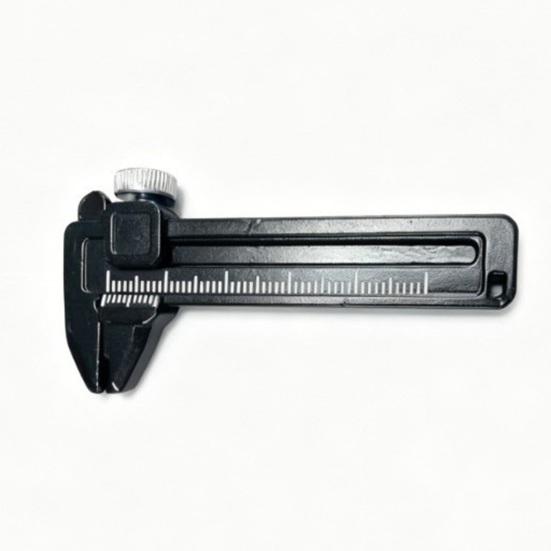 Vernier Caliper Ruler Rust-Resistant Pocket Caliper Metal Measuring Tool with Millimeter Graduations