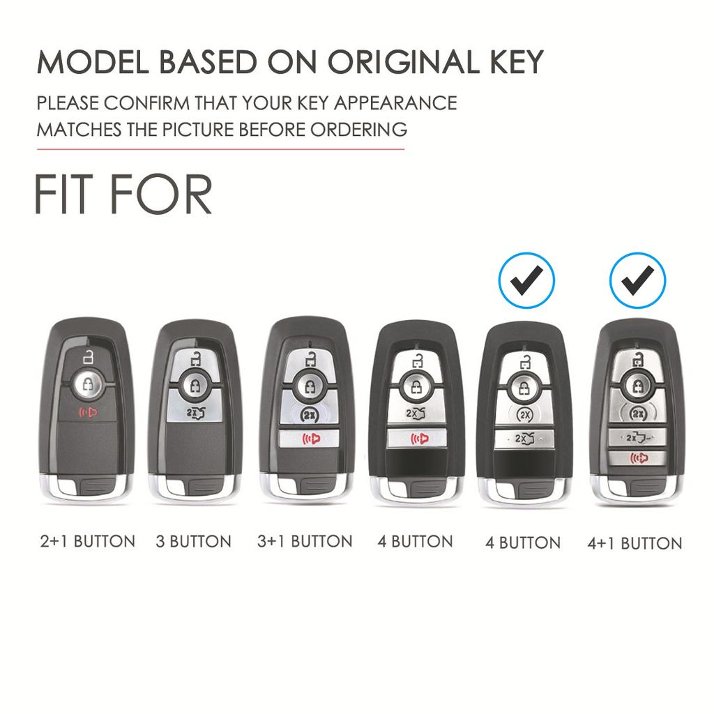 Puzdro na kľúče od auta Ford FOXE ECOSPORT Escape Everest MONDEO Explorer Ford Edge F150 4/5 tlačidiel