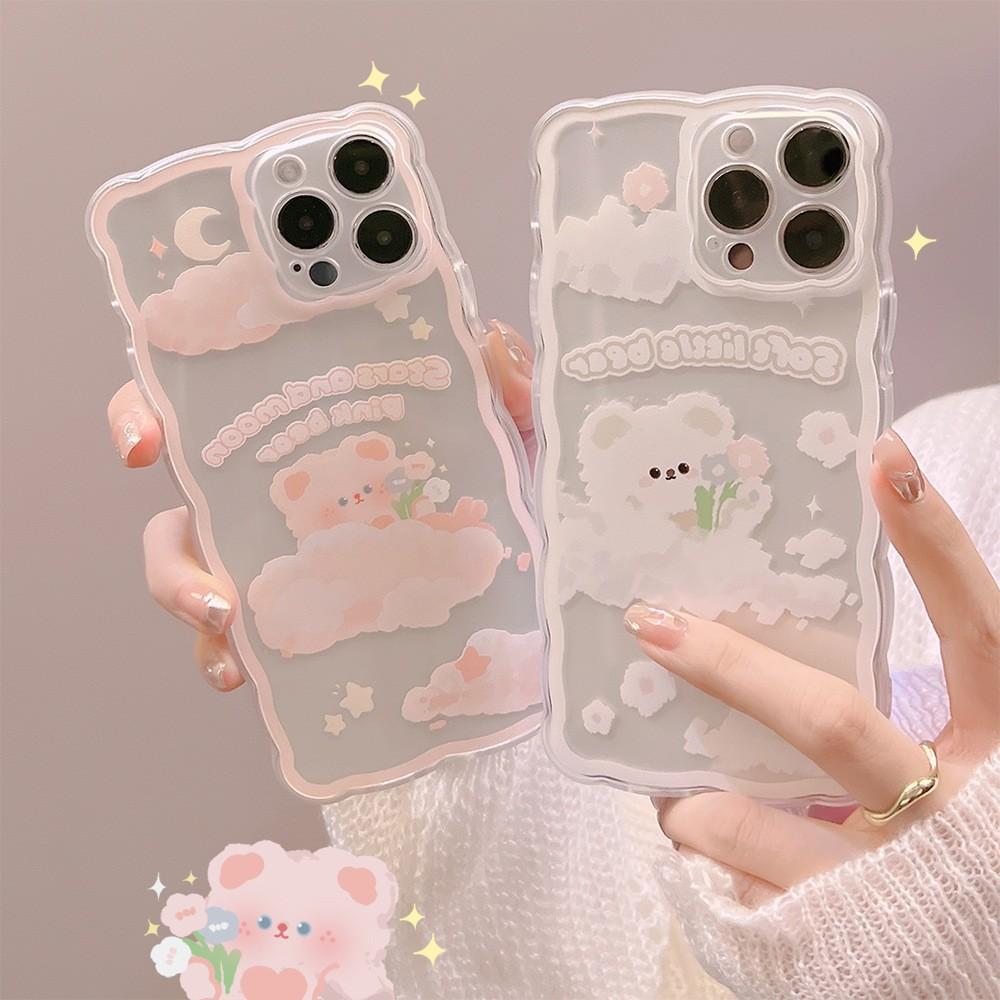 Flower Bear 14 Suitable for Iphone15pro Max IPhone Case 16 Fresh X Women 13 Silicone 8p11