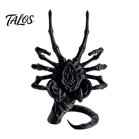 Functional Horror Art Sci-Fi Theme Phone Holder, 3D Printed Unique Desk Ornament, Hands Free Viewing Stand Creative Stable PLA for Home And