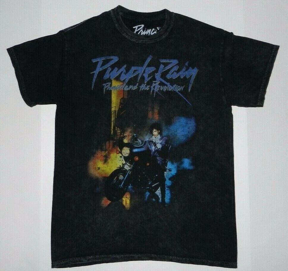 Prince Purple Rain T Shirt 100% Full Colour Album Cover Tee New S