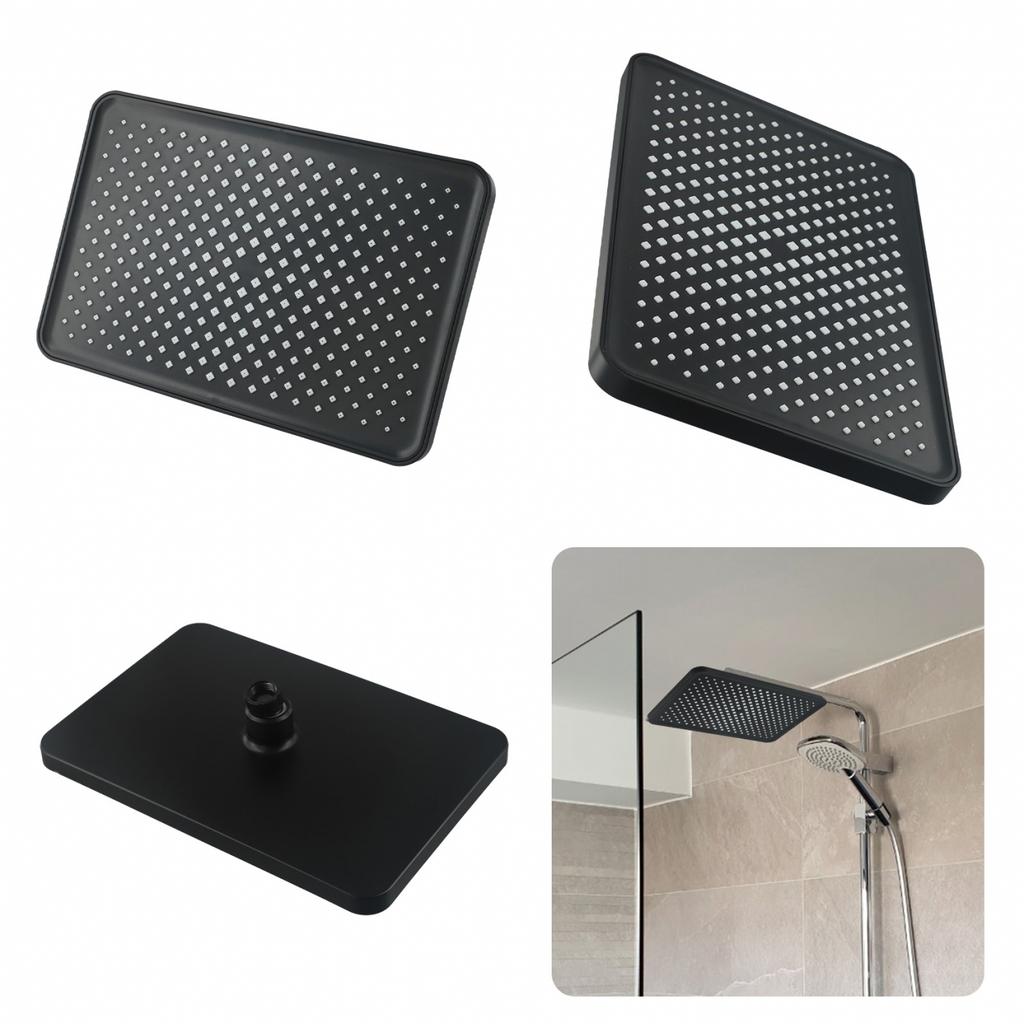 Široký dešťový sprchový panel na stropní montáž Chromovaný