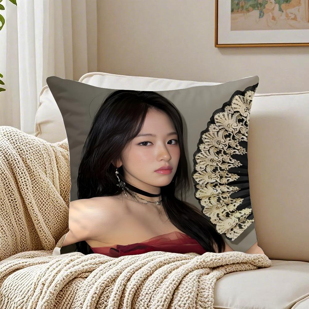 Idol Kpop An Yujin Cushion Cover Pillowcase Antidustmite living Room Sofa Decor Cushion Room