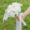 Long Time Faux Rose And Calla Lilies Handheld Bouquets For Weddings Event Home Display Wedding Centerpieces Bouquets