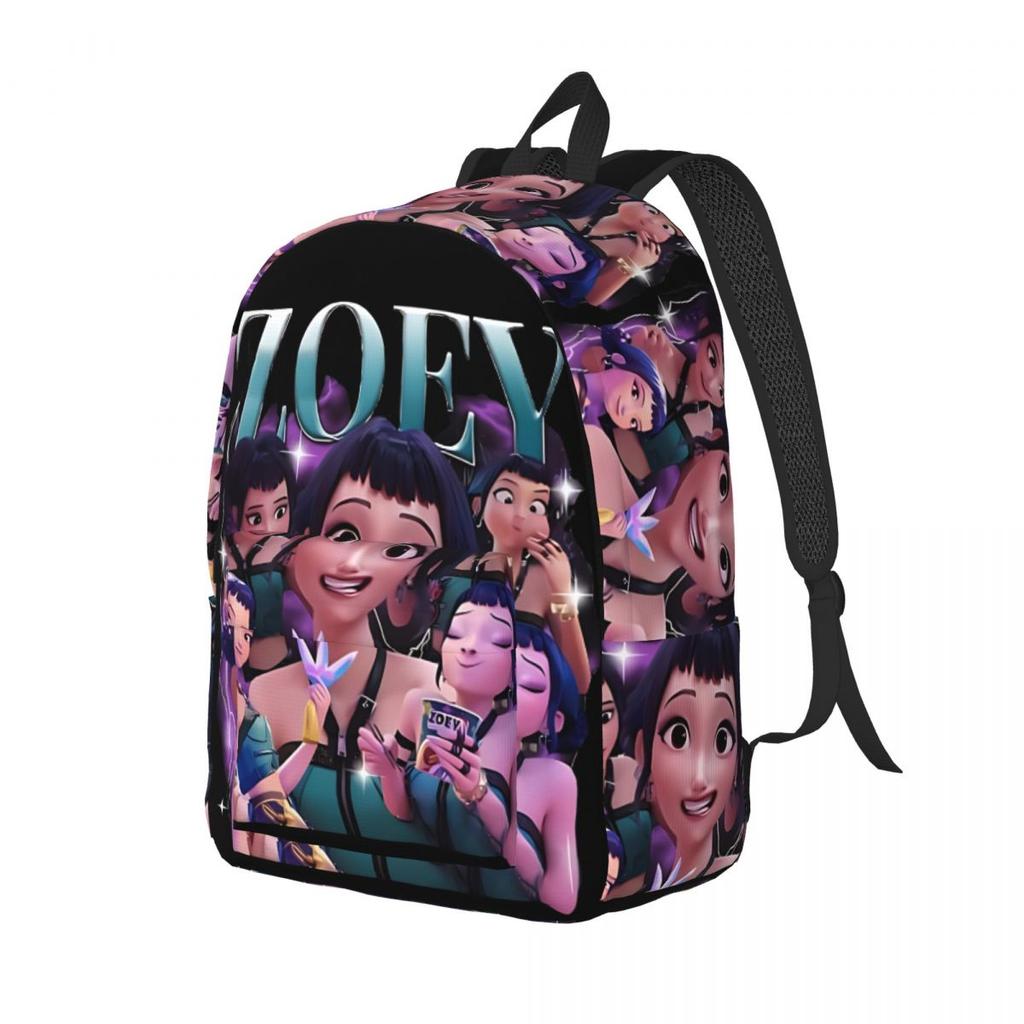 Kpop Łowcy Demonów Zoey Huntrix Plecak Dla Mężczyzn Kobiet Casualowy Studencki Turystyczny Podróżny Plecak Dzienny Torba na Ramię na Laptopa Sportowy