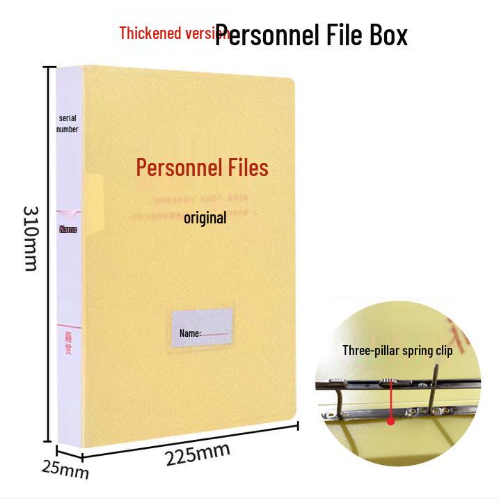 A4PP Personnel Document Storage Box with Long Tail Clips, 10-Pack