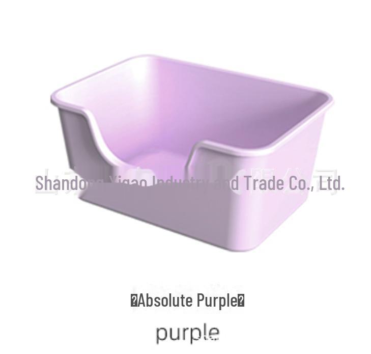 Spacious Thickened Semi-Enclosed Cat Litter Box