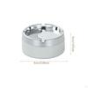 Modern Tabletop Ashtray Portable Stainless Steel for Parties Bar Car Black