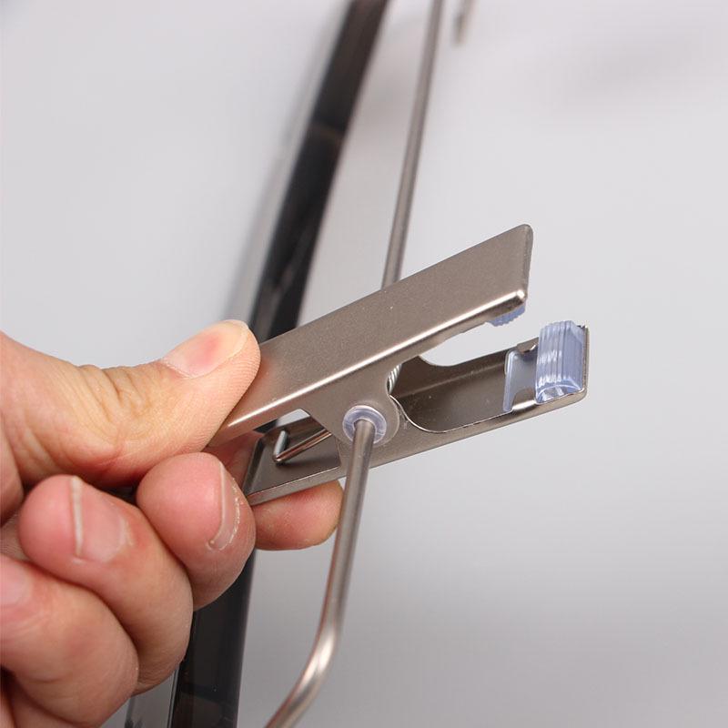 Acrylic Transparent Hangers with Black and Gunmetal Hooks for Women's and Men's Clothing