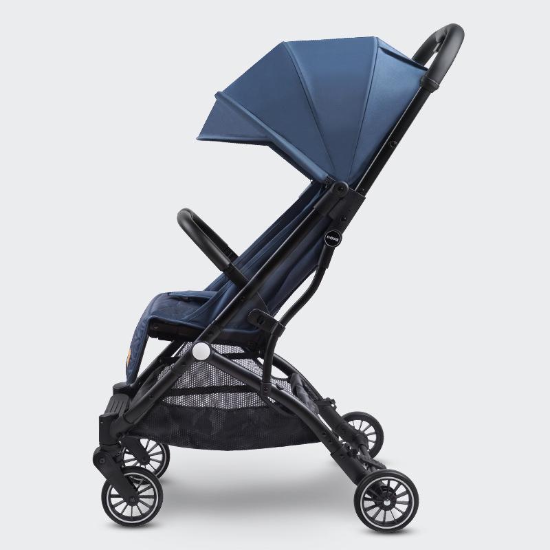 He Bao Baby Stroller: Reinforced Two-Way, One-Key Folding, High-Landscape Pram