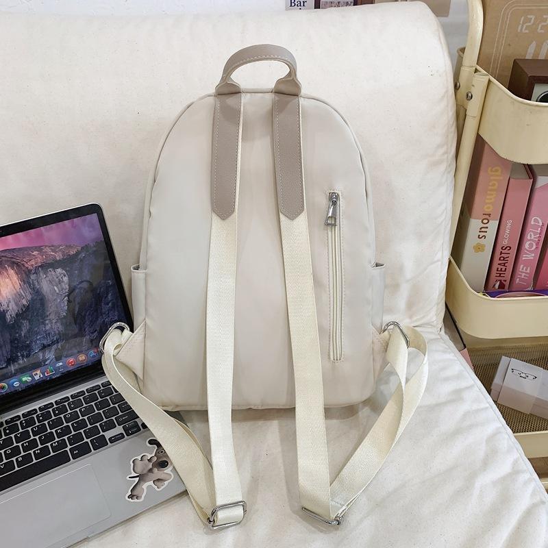 Schoolbag 2025 New Hong Kong Style Retro Backpack Simple Casual Large Capacity Student Schoolbag Versatile Travel Waterproof Backpack