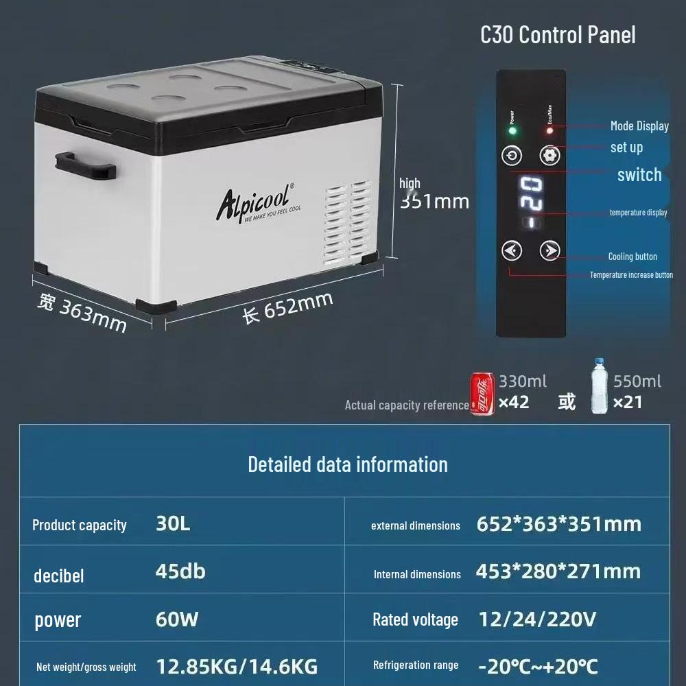 Ice Tiger Alpicool C30 Portatīvais āra