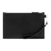 Versace Medusa Biggie Series Detachable Strap Zipper Closure Leather Clutch Small Men Clutch Black Silver 1006240-1A03190-1B00P