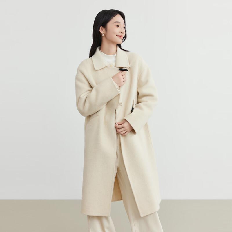 Elva' Island Women's Double-Faced Wool Lapel Coat