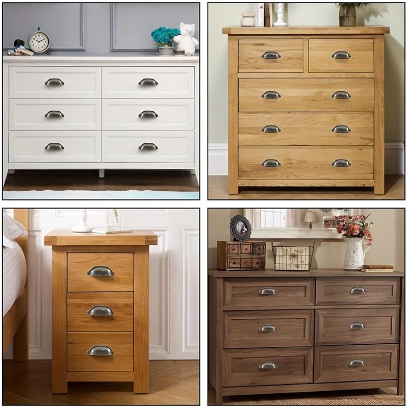 12/20pcs Antique Brass Drawer Knobs, Vintage Cabinet Pulls for Closet, Dresser & Furniture with Screws