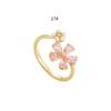 Premium Double Flower Opening Ring Niche Light Luxury Exquisite Index Finger Ring Adjustable Ring